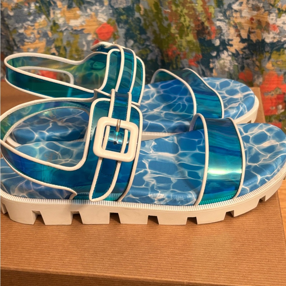 Christian Louboutin Duniss Cool Blue Sandals